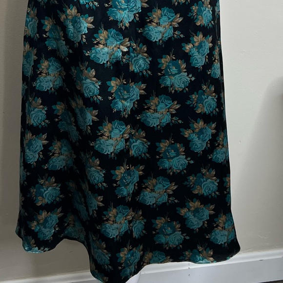 Vintage 90s Betsey Johnson Strapless Floral Silk Dress Size 6 NWT - Picture 15 of 16